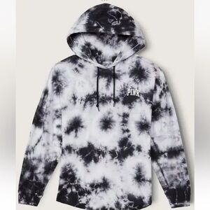 Pink Victoria's Secret Long Sleeve Hooded Pullover Shirt Small NEW!